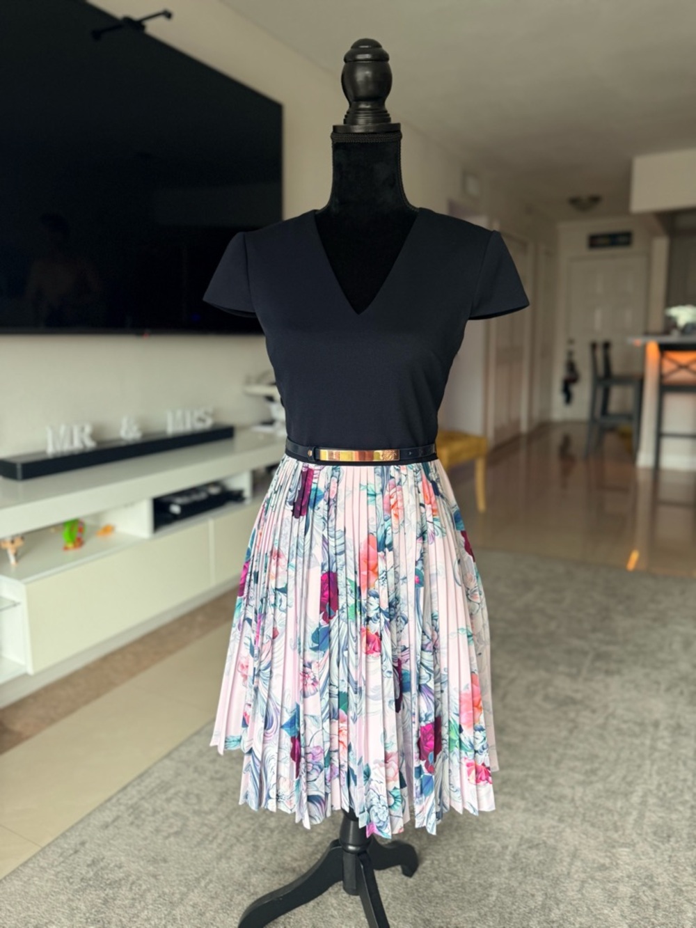 Ted Baker Dress with pleated skirt